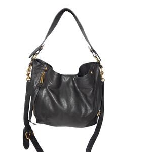 Rebecca Minkoff M.A.B. Hobo Bag Black Leather Handbag
